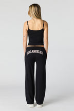 Ribbed Wide Leg Pant