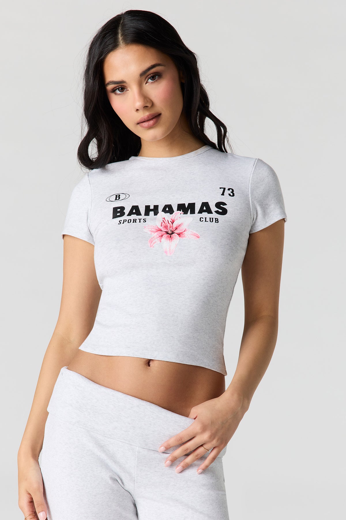 Baby Tee - Light Grey