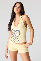 Ribbed Foldover Short