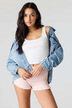Microshort smocké