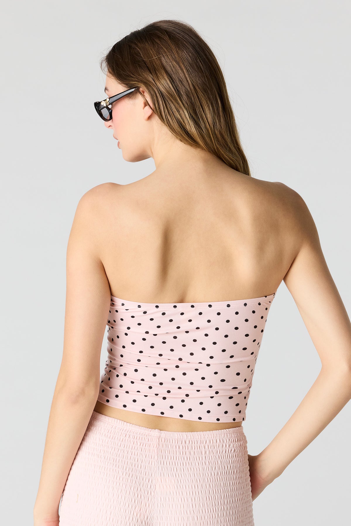 Alt View 2. Tube Top - Light Pink