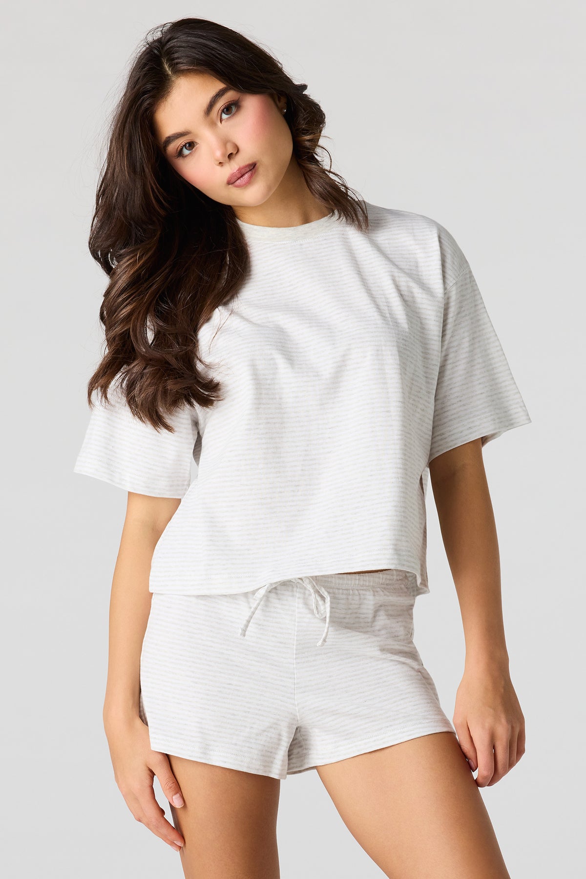 Short Coton à taille coulissante