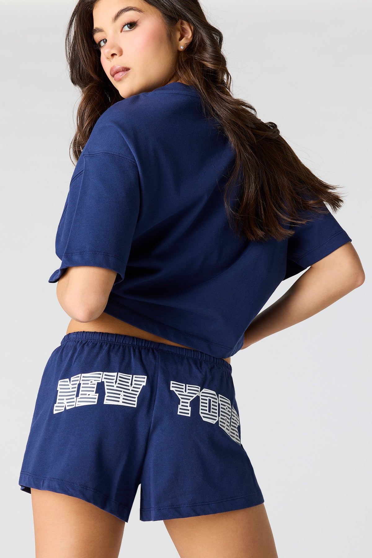 Vue alternative 2. Short Coton à taille coulissante