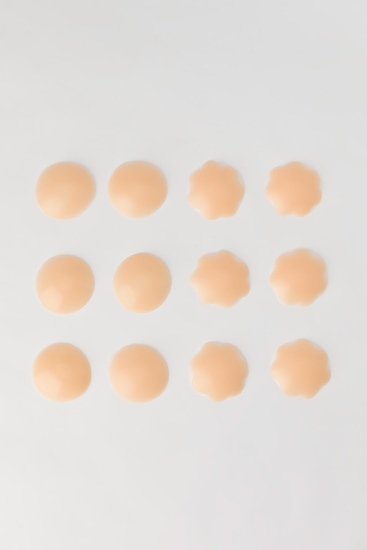 Adhesive Sticker & Silicone Pasties (6 Pairs) - Clear