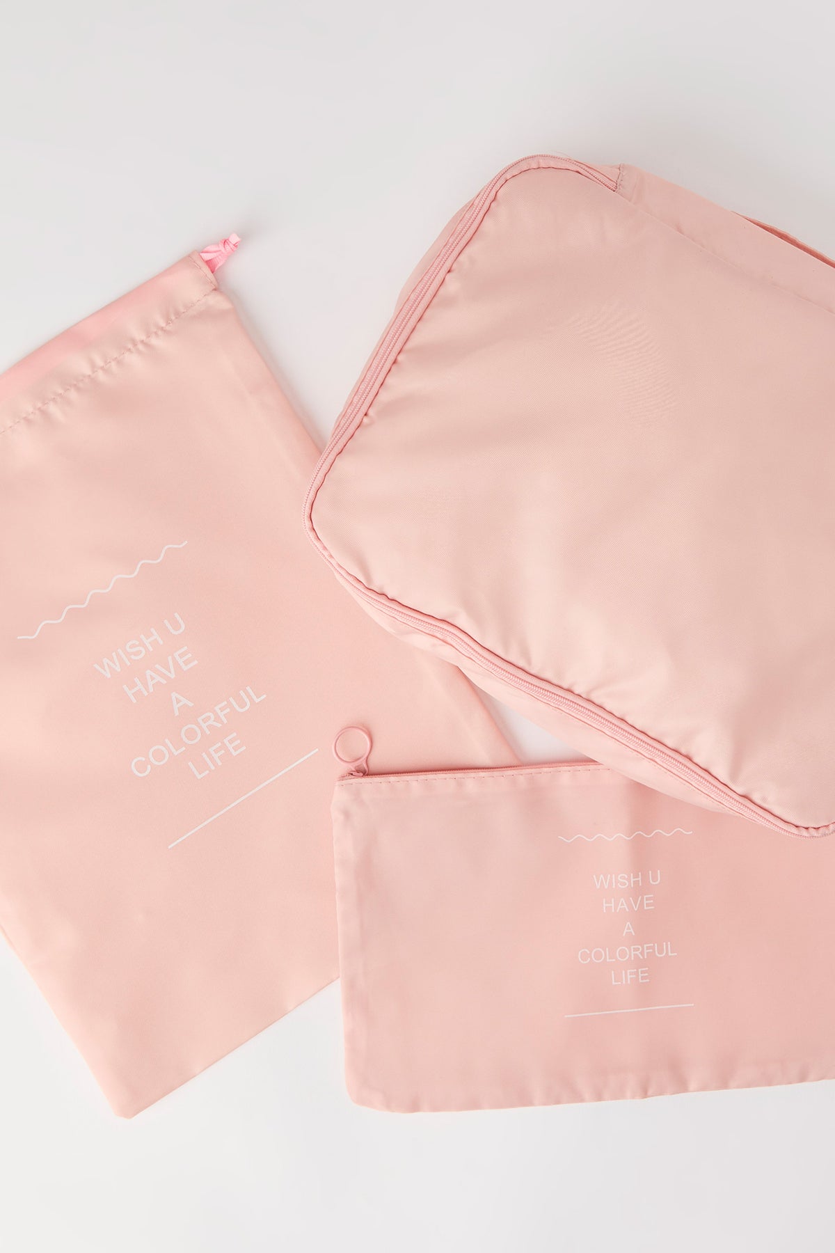 Travel Packing Cubes (6 Pack) - Pink
