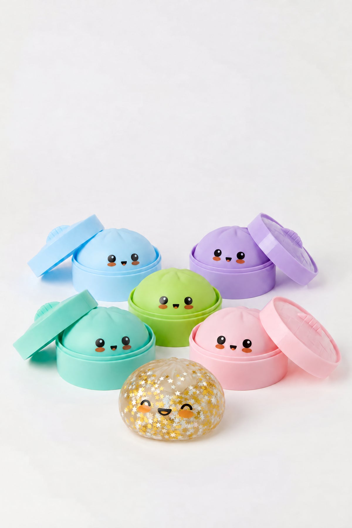 Dumpling Squishy mystère (1 couleur assortie)