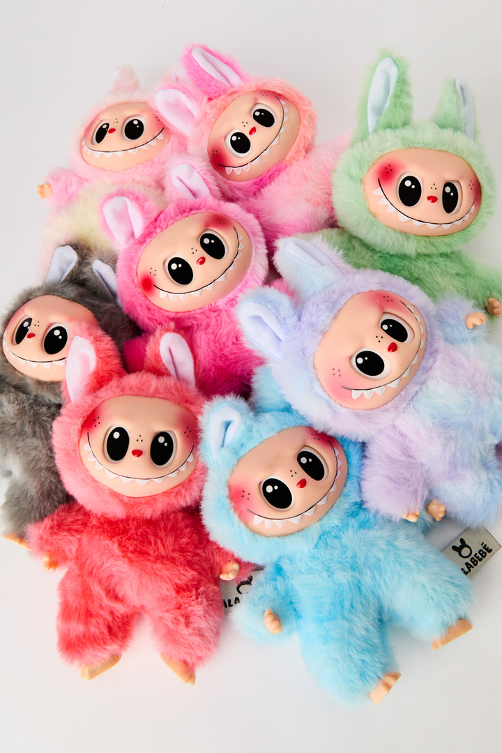 Porte-clés en similifourrure nouée-teinte Alabebé