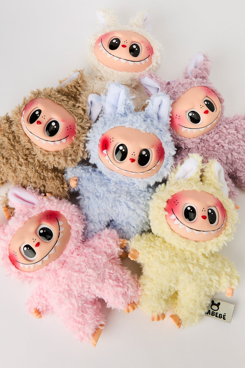 Porte-clés en similifourrure pelucheuse Alabebé