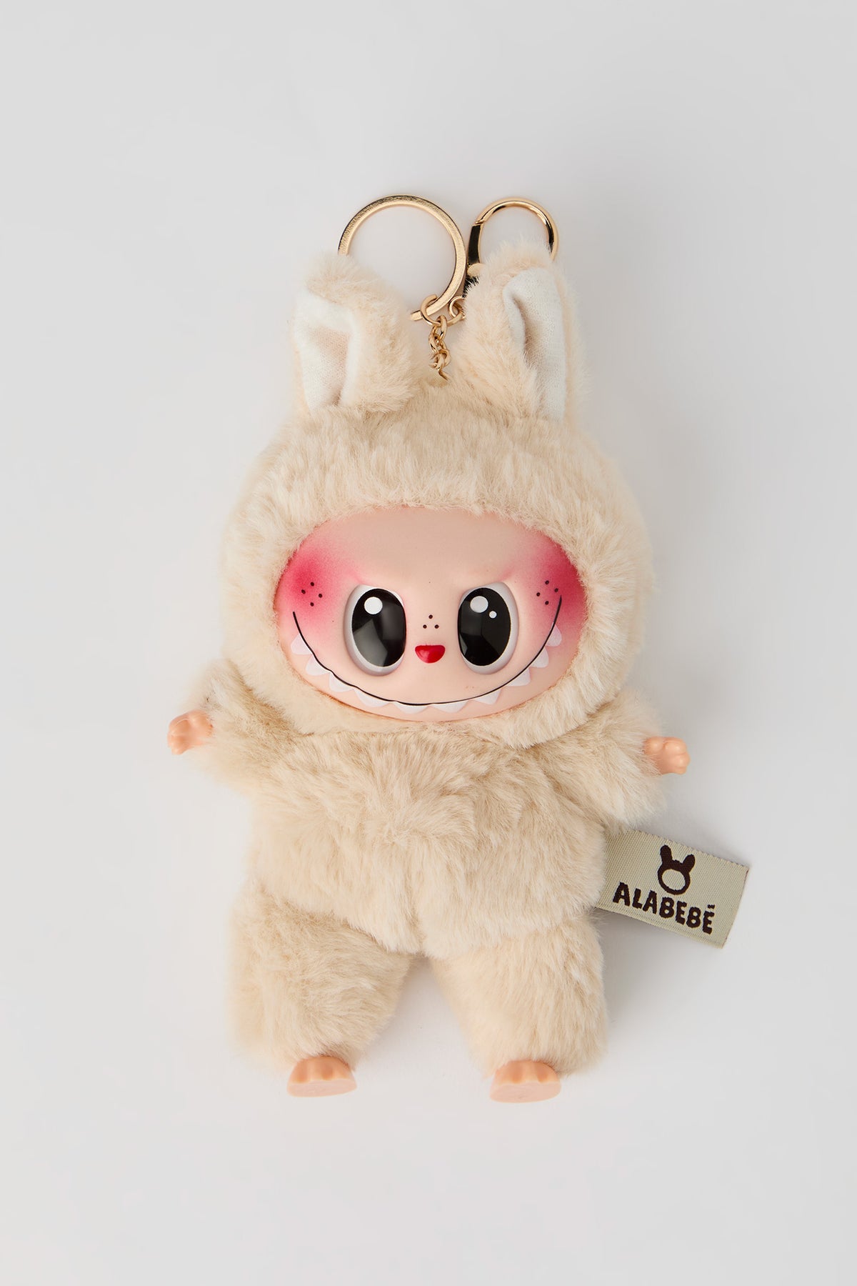 Alt View 2. Alabebé Fur Keychain - Cream