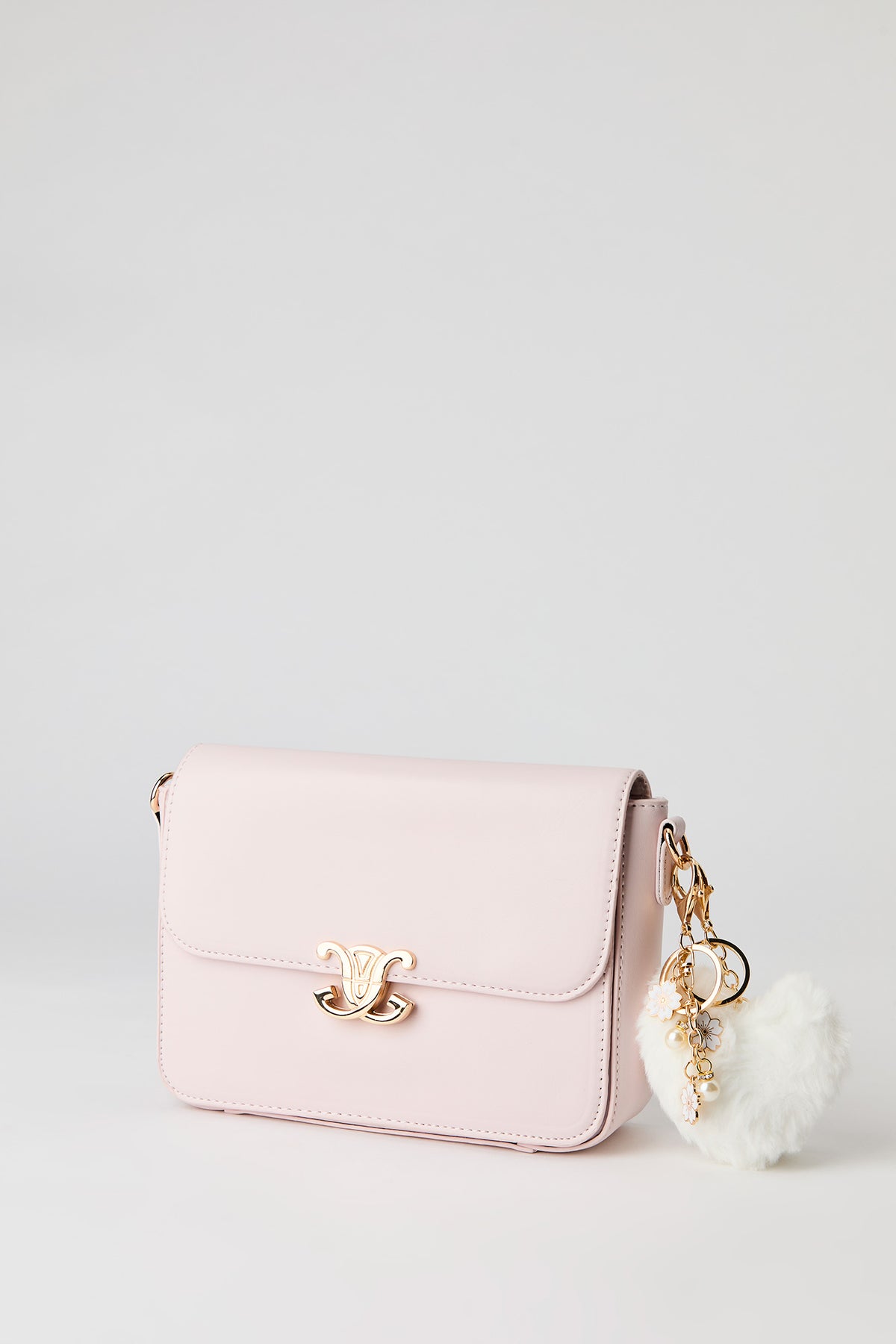 Vue alternative 2. Sac messager en similicuir avec porte-clés