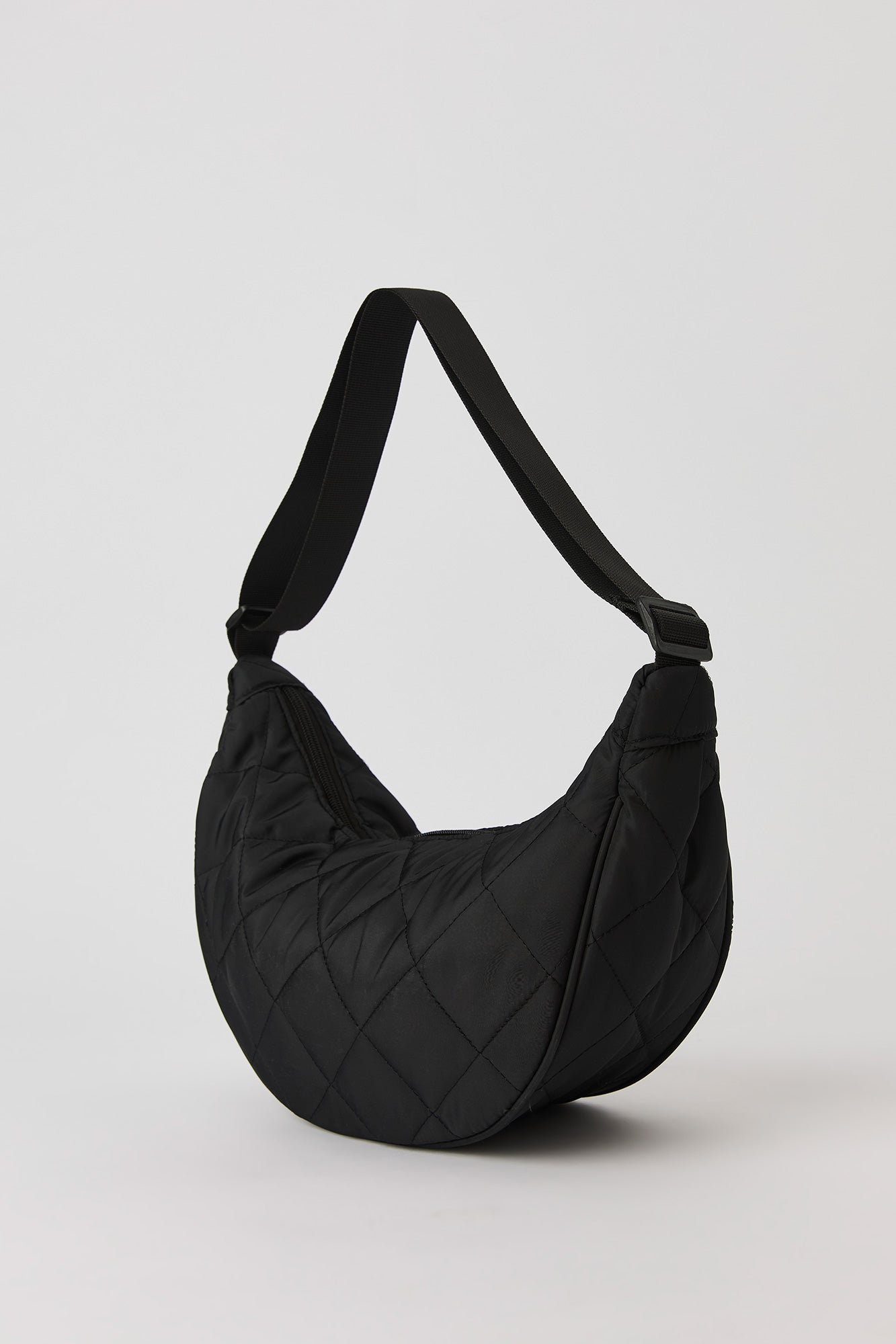Quilted Nylon Half Moon Shoulder Bag – Urban Planet
