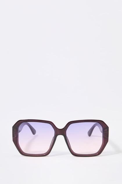 Geo Frame Ombre Sunglasses