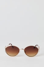 Metal Oval Sunglasses