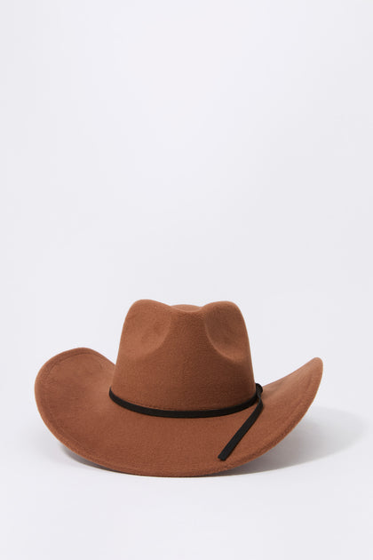 Chapeau de cowboy en similisuède