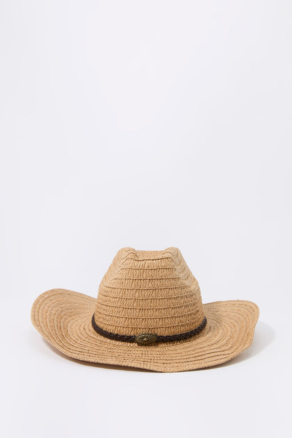 Braided Trim Cowboy Hat