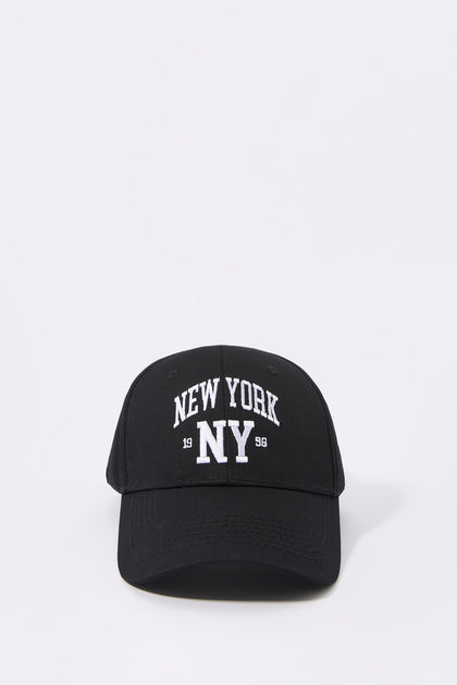 Black New York Embroidered Baseball Hat