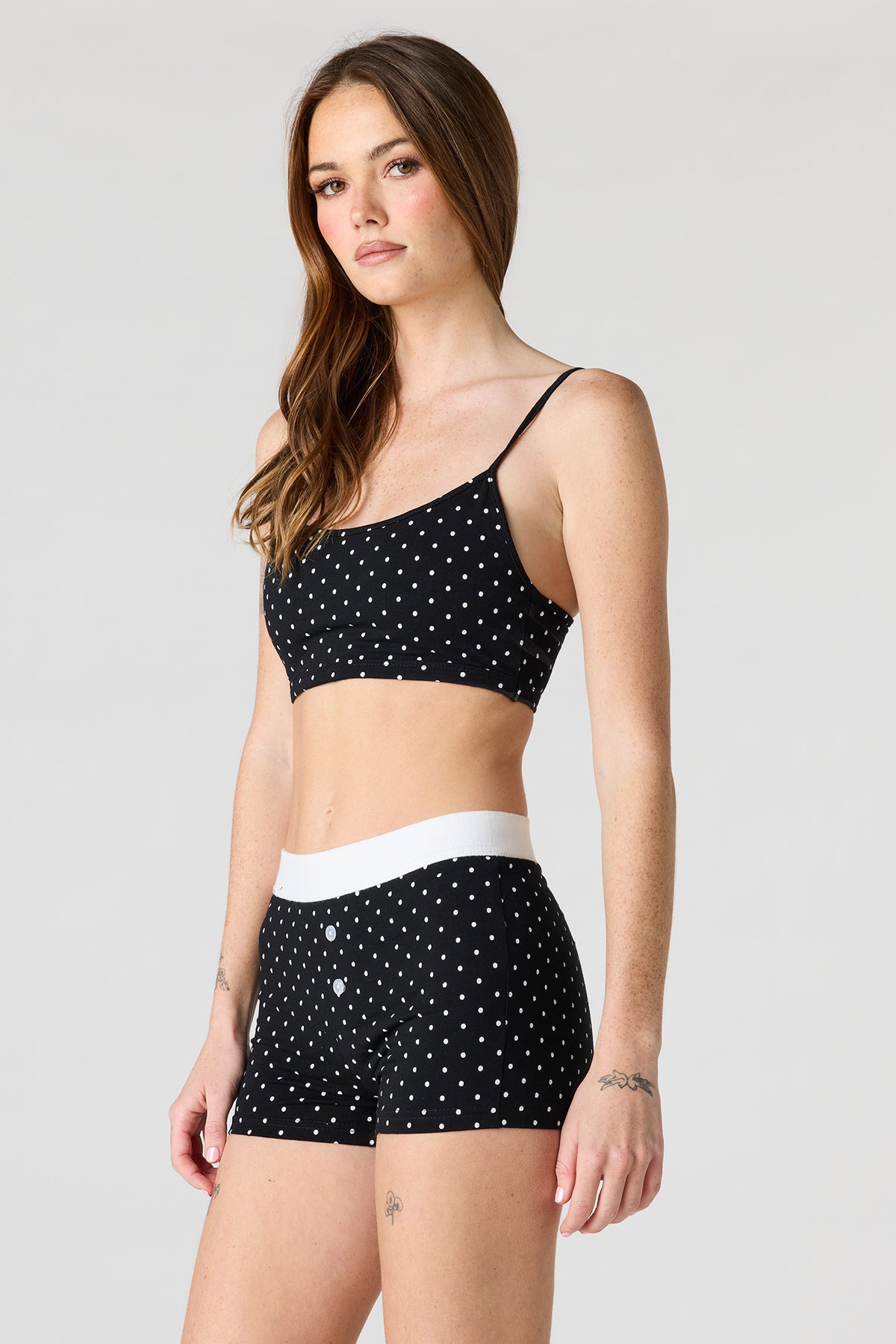 Vue alternative 6. Ensemble avec bralette imprimée et culotte garçonne