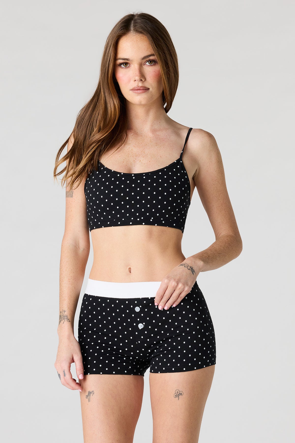 Vue alternative 4. Ensemble avec bralette imprimée et culotte garçonne