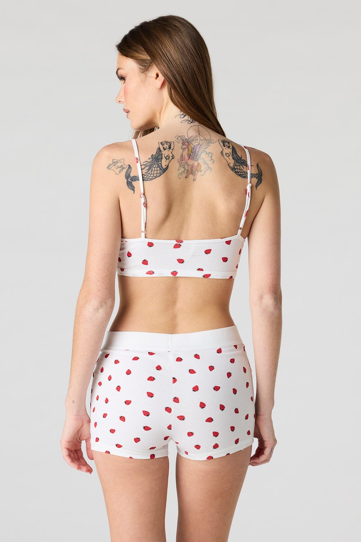 Vue alternative 2. Ensemble avec bralette imprimée et culotte garçonne