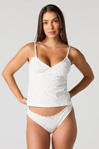 Ensemble avec débardeur et culotte imprimés