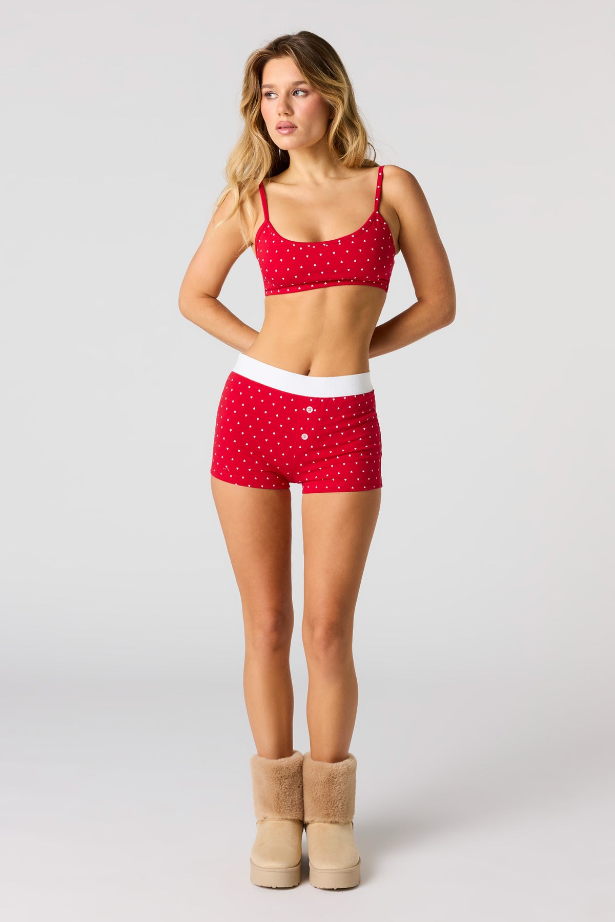 Vue alternative 3. Ensemble pyjama avec débardeur à imprimé et caleçon