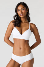 Ensemble avec soutien-gorge côtelé sans couture et culotte Cheeky