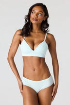 Ribbed Seamless Bra & Cheeky Panty Set