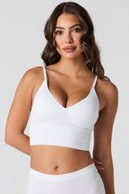 Soutien-gorge côtelé coussiné sans couture