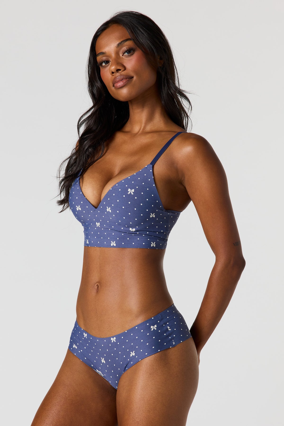 Alt View 2. No-Show Tank Bra - Navy