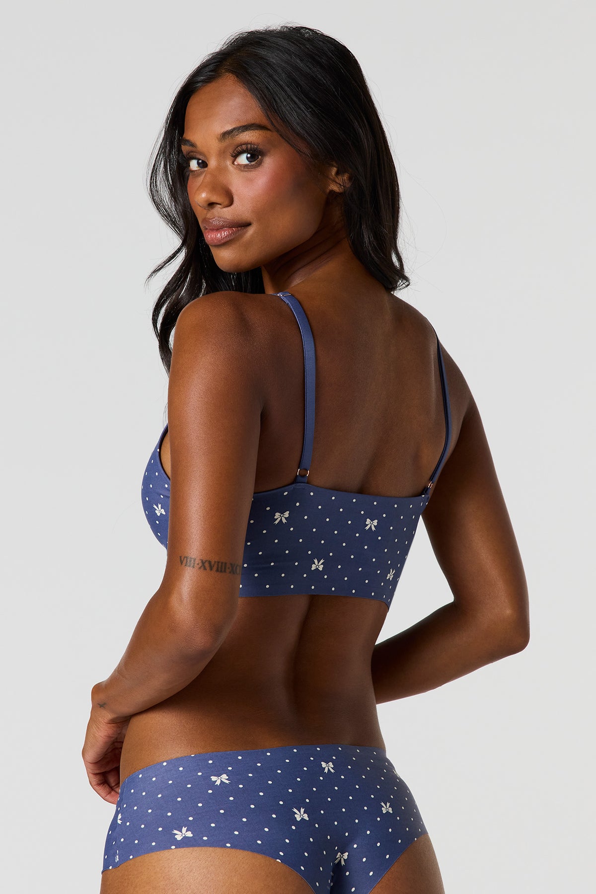 Alt View 3. No-Show Cheeky Panty (3 Pack) - Navy