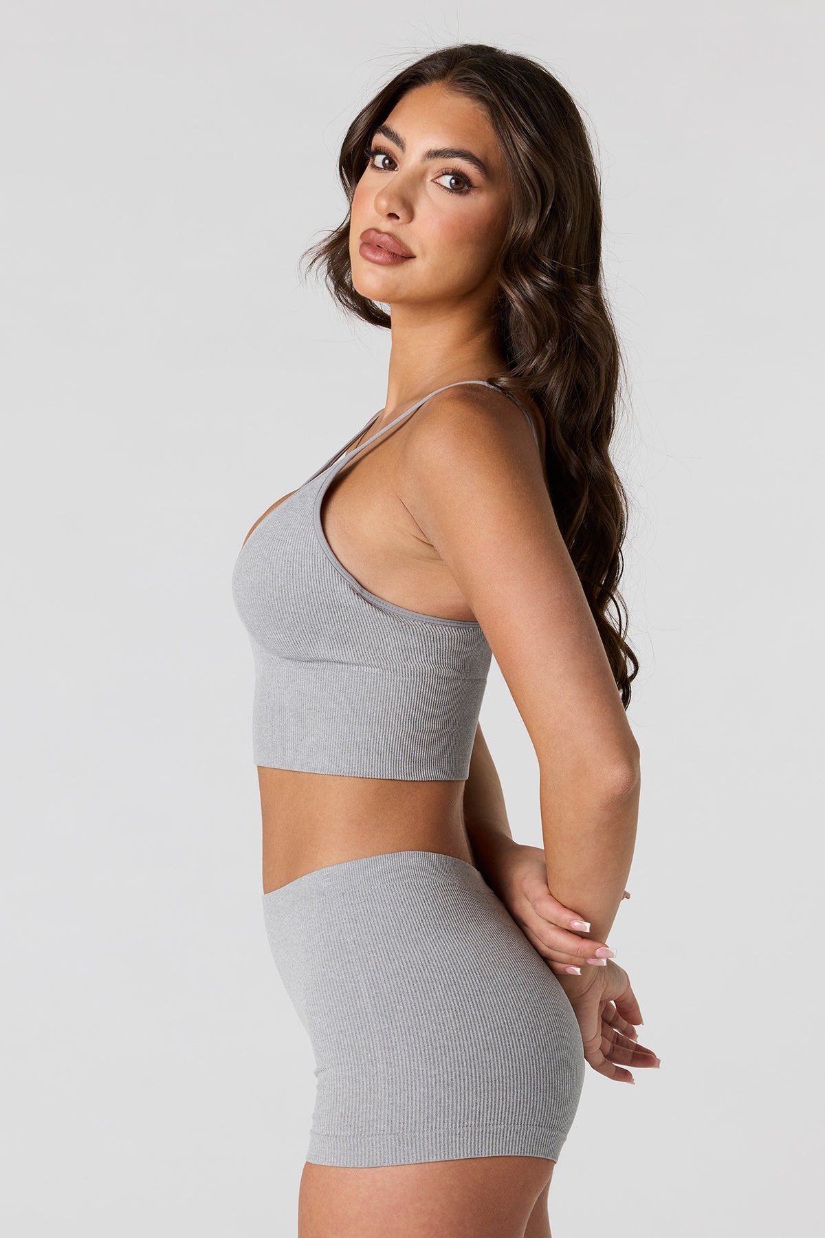 Vue alternative 2. Short côtelé sans couture pour garçon (paquet de 2)