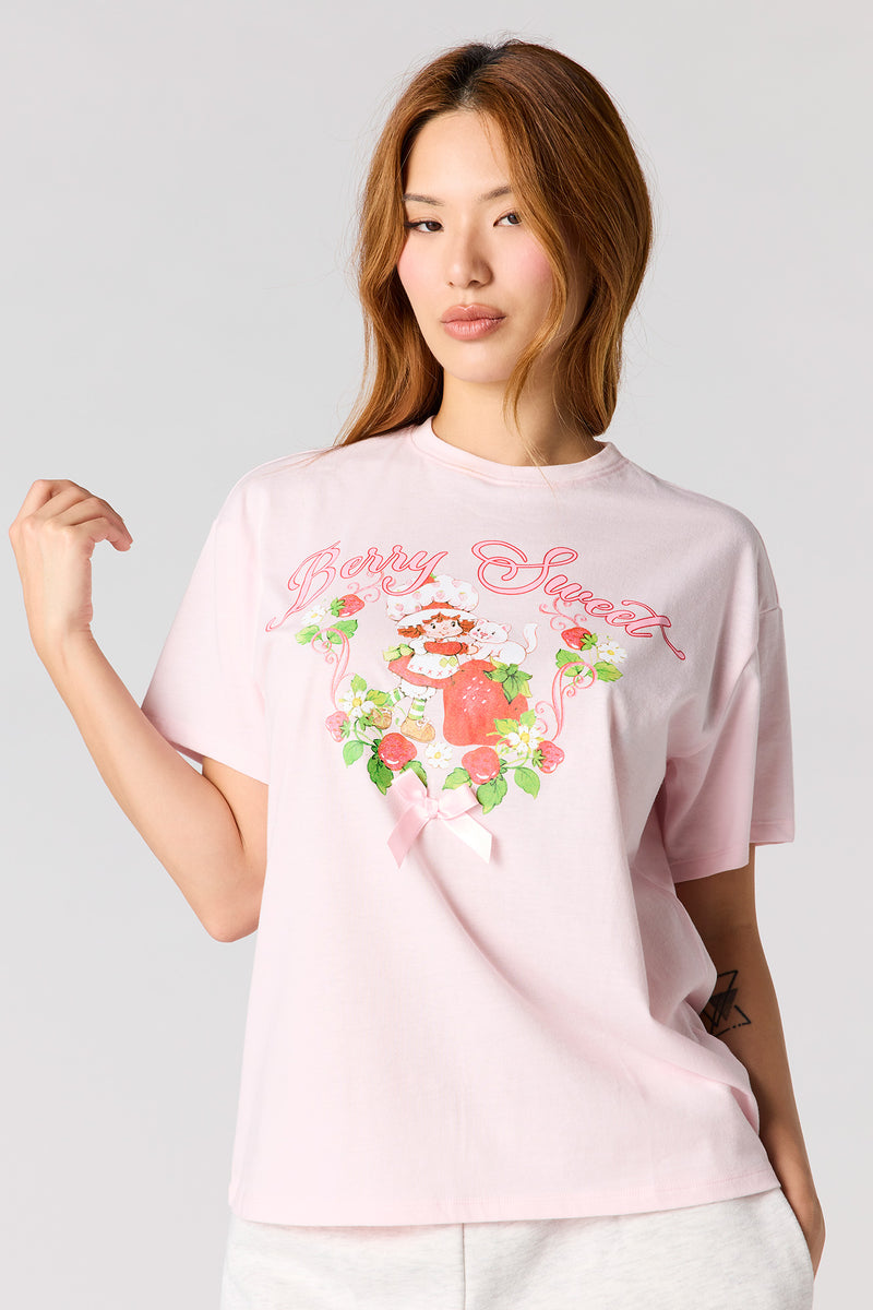 Strawberry Shortcake Graphic Boyfriend T-Shirt