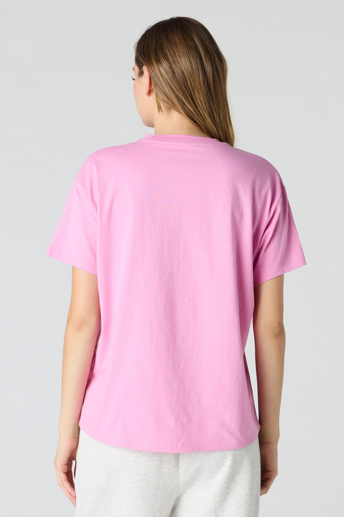 Alt View 2. Coca-Cola Graphic Boyfriend T-Shirt - Light Pink