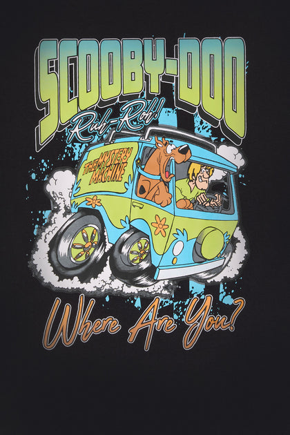 T-shirt de coupe garçonne à imprimé Scooby Doo