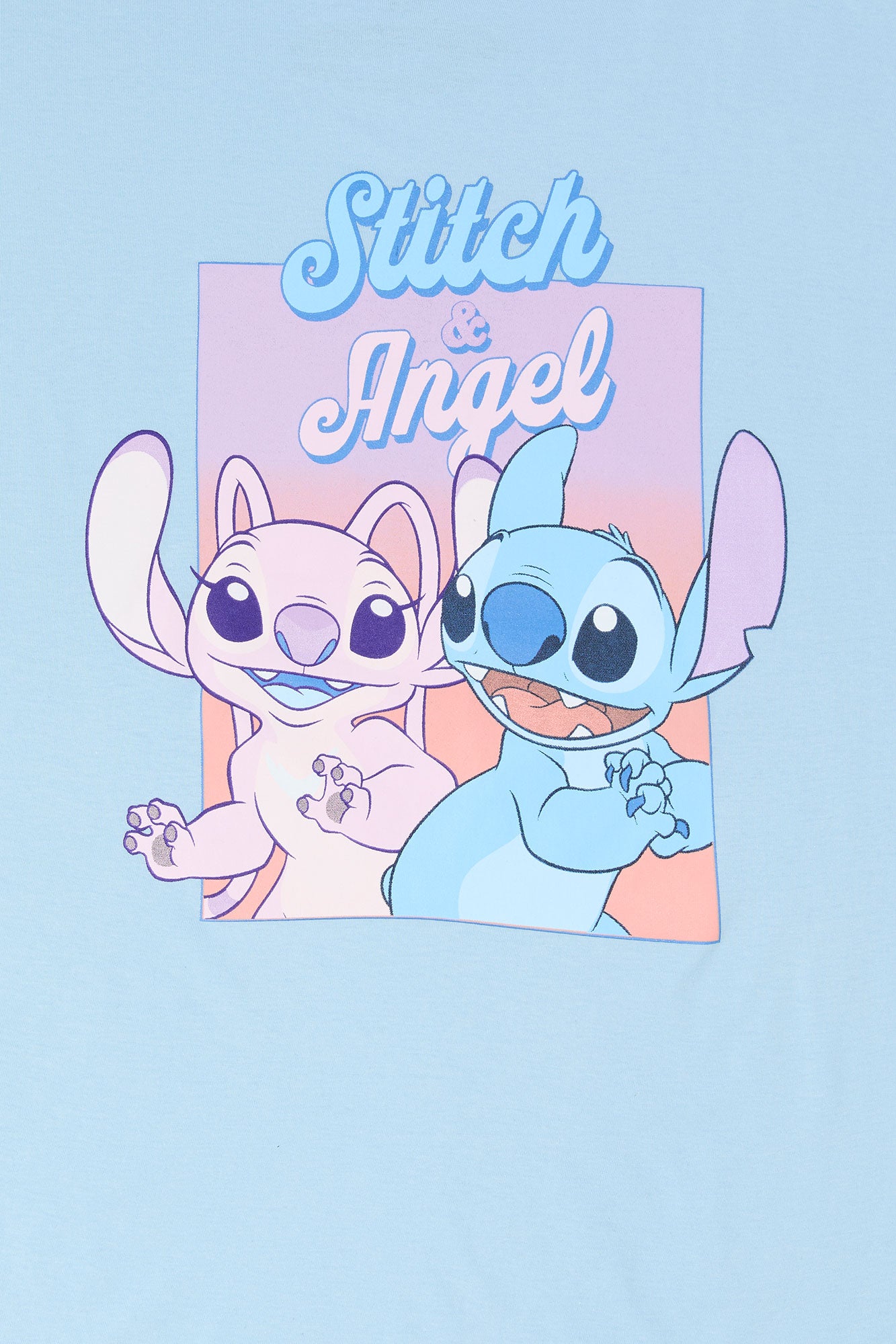 Stitch & Angel Graphic Boyfriend T-Shirt