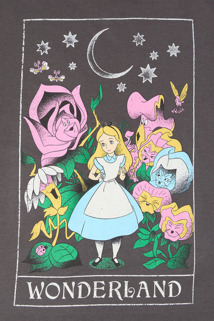 Alice in Wonderland Graphic Boyfriend T-Shirt