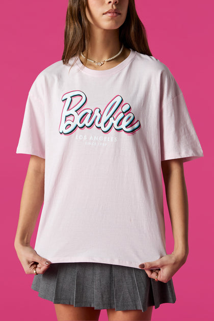 T-shirt de coupe garçonne à imprimé Barbie™ Los Angeles