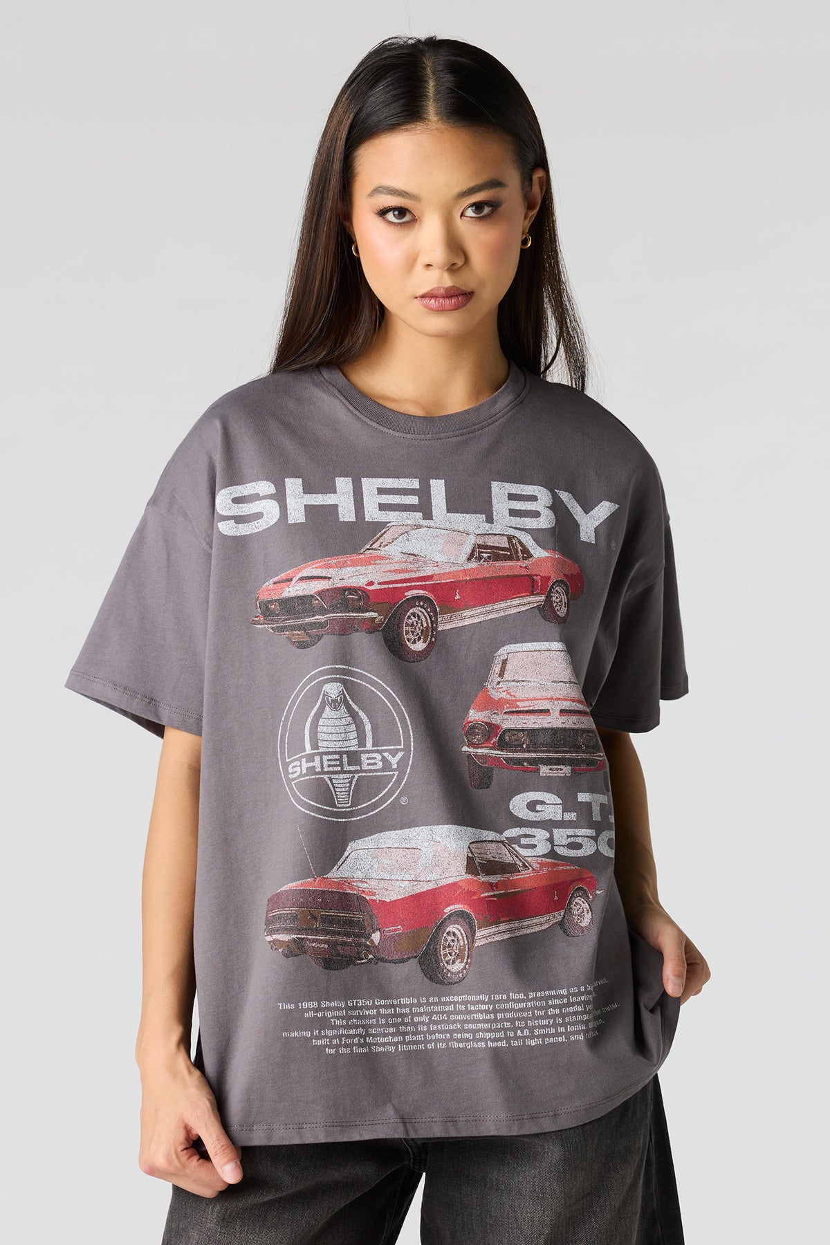 T-shirt en coton lourd de luxe à imprimé Shelby