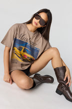T-shirt en coton lourd de luxe à imprimé Ford Bronco