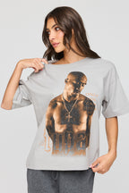 Tupac Graphic Boyfriend T-Shirt