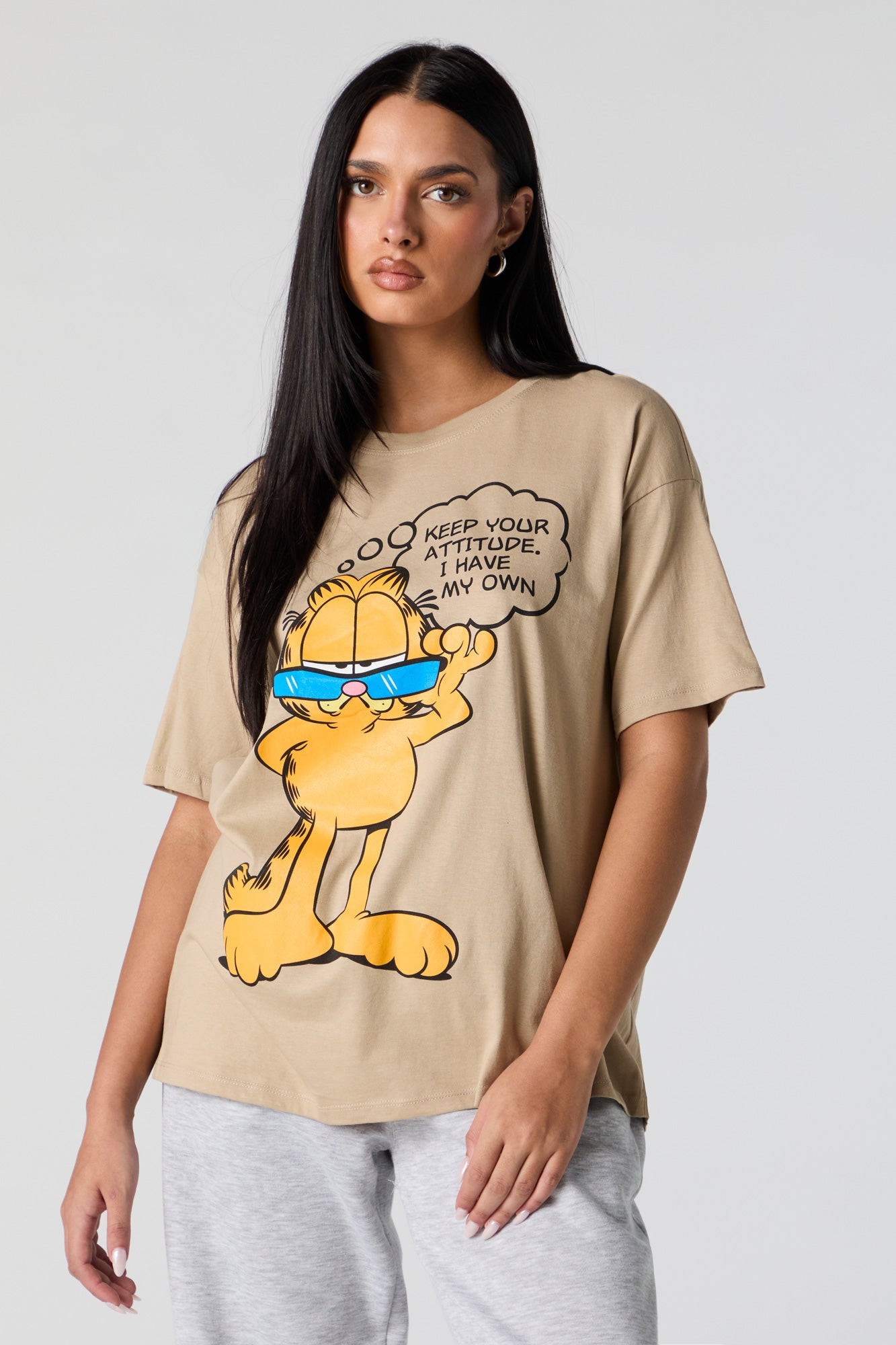 Garfield Graphic Boyfriend T-Shirt