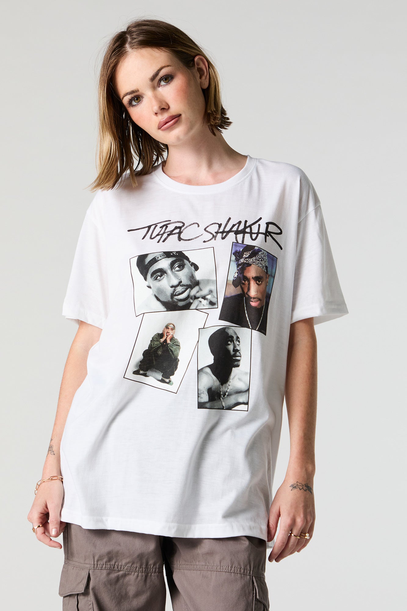 Tupac Shakur Graphic Boyfriend T-Shirt