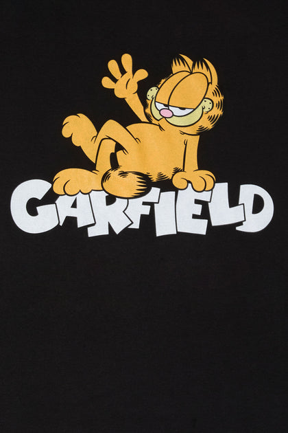 T-shirt de coupe garçonne à imprimé Garfield