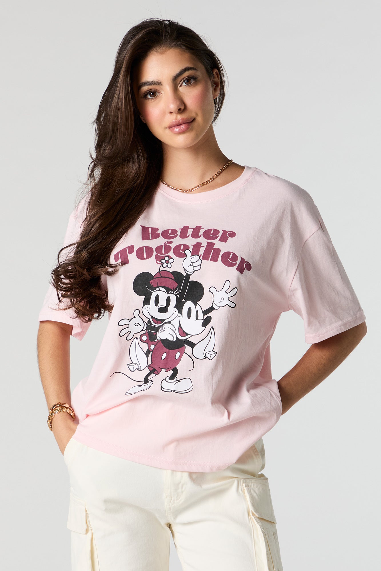 Better Together Mickey Graphic Boyfriend T-Shirt