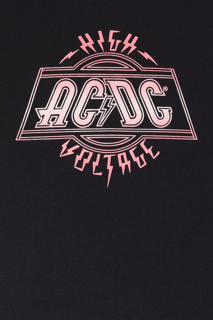 ACDC High Voltage Graphic Boyfriend T-Shirt