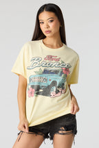 Luxe Heavy Cotton Ford Graphic Oversized T-Shirt