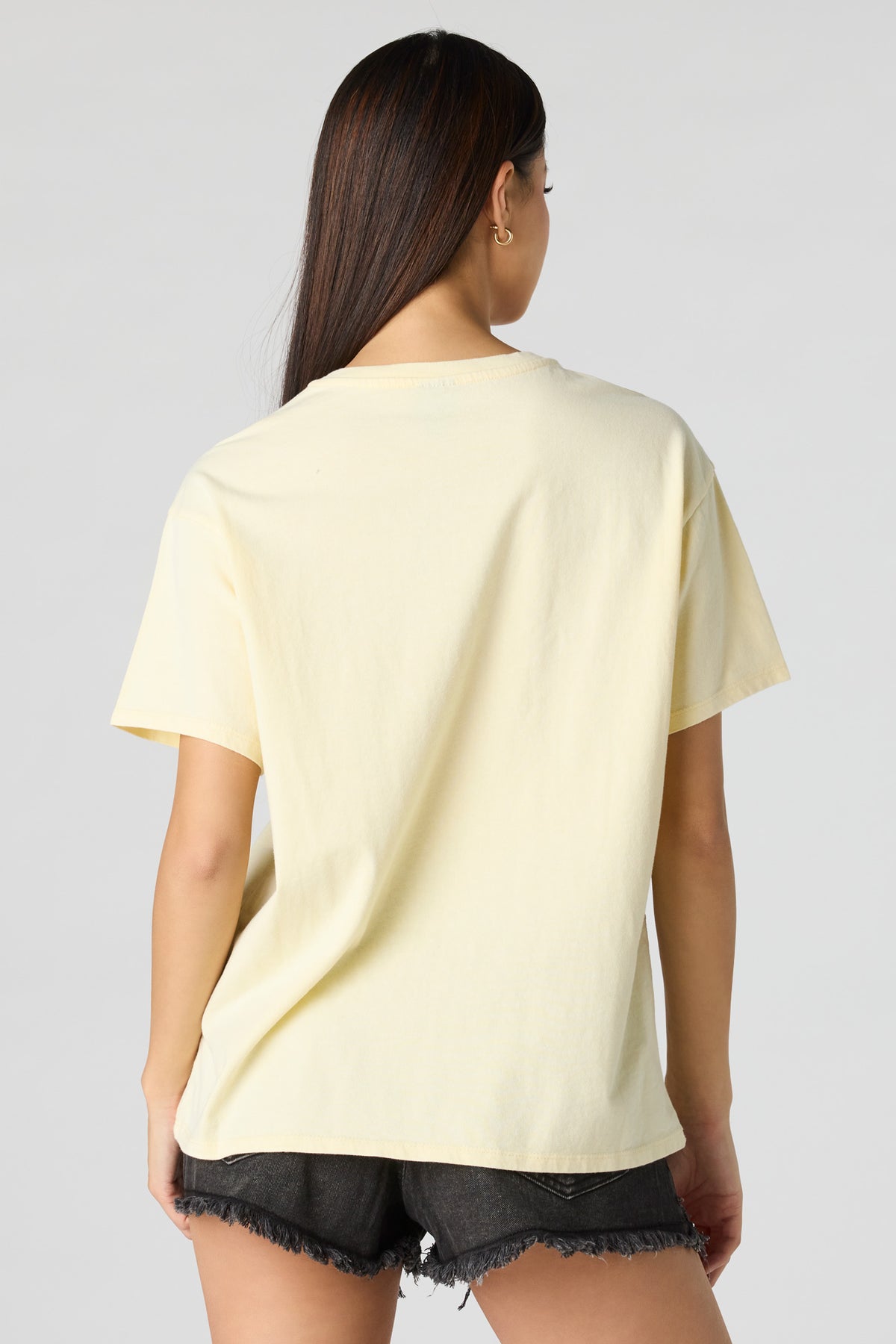 Alt View 2. Luxe Heavy Cotton Ford Graphic Oversized T-Shirt - Yellow