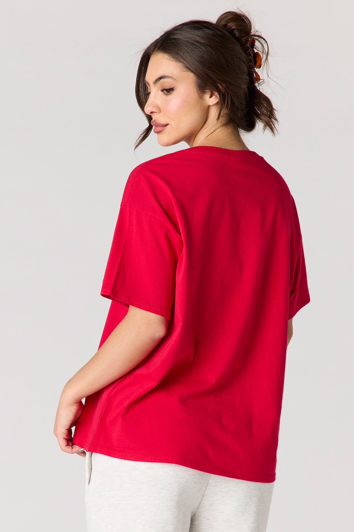 Vue alternative 3. T-shirt en coton lourd luxueux avec imprimé Strawberry Shortcake