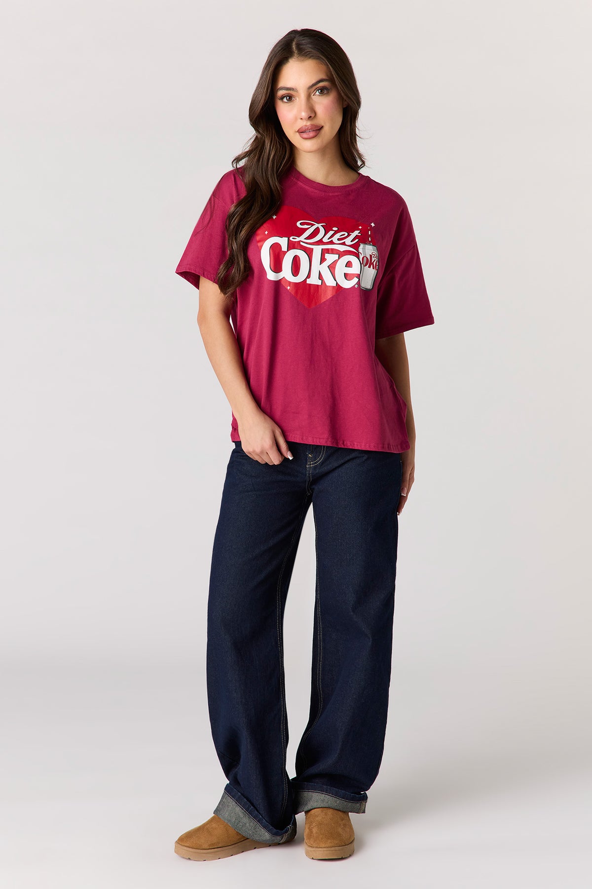 Vue alternative 3. T-shirt en coton lourd luxueux avec imprimé Diet Coke