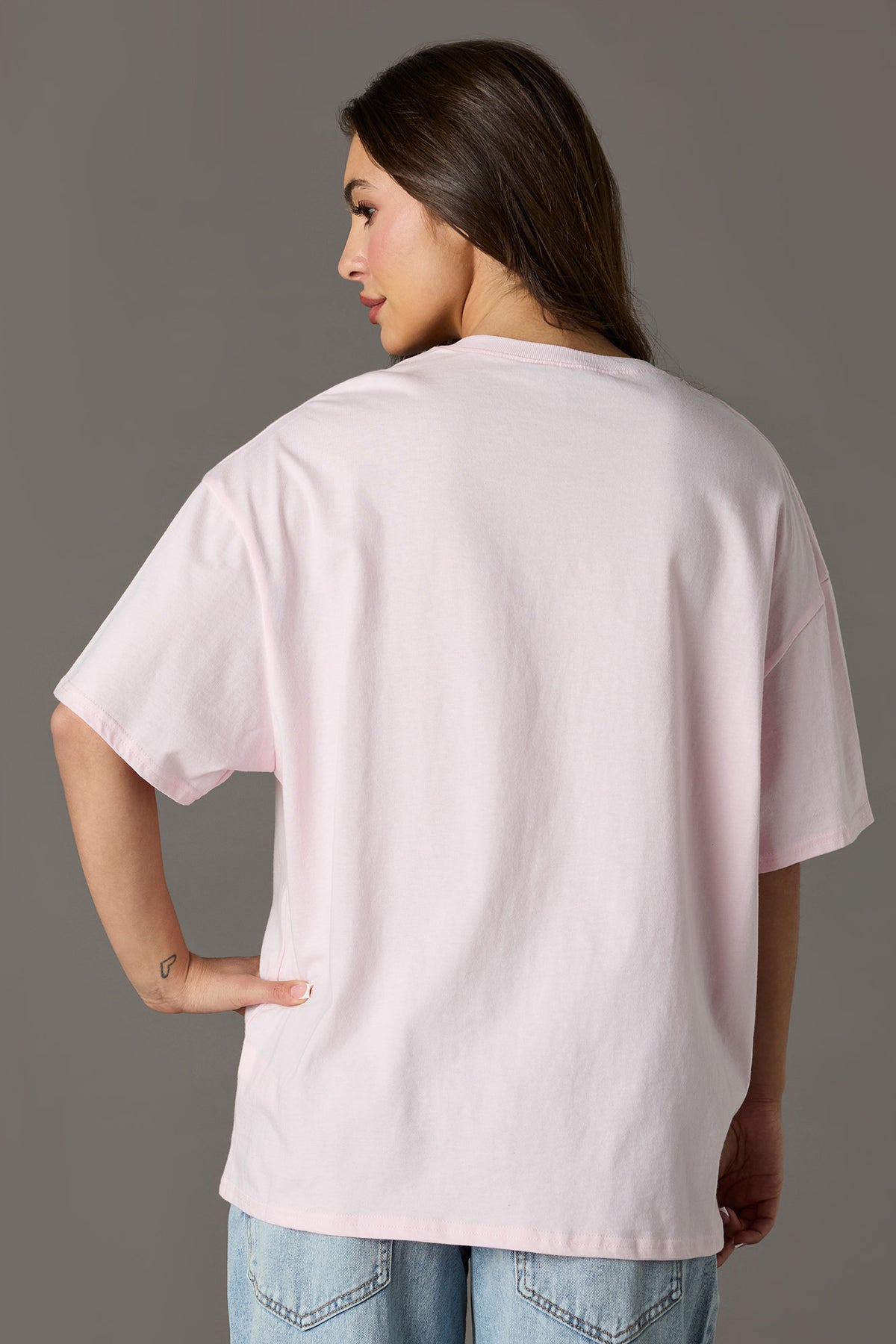 Vue alternative 2. T-shirt surdimensionné en coton épais de luxe à imprimé Playboy